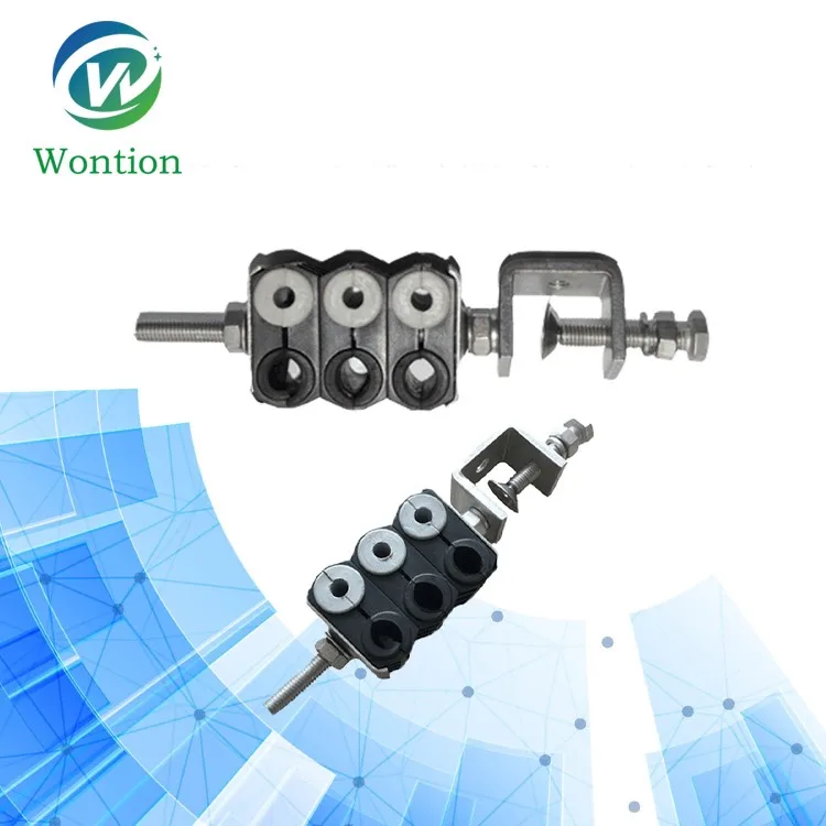 Cable clamp plastic/fiber optic cable clamp/7-10mm diameter cable clamp