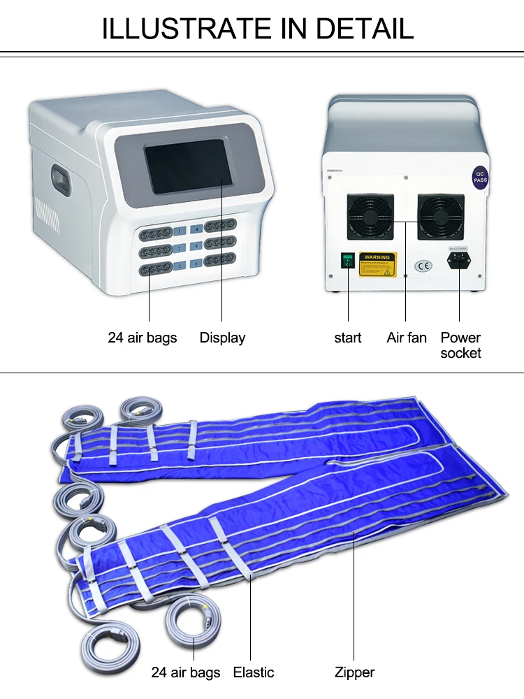 Multifunctional Air Pressure Compression Therapy Blood Circulation Pressotherapy Massager