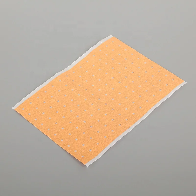 Manufacture of pain relief muscle Chili plaster/ Cotton Perforated Capsicum Plaster/ heat pain relief plaster