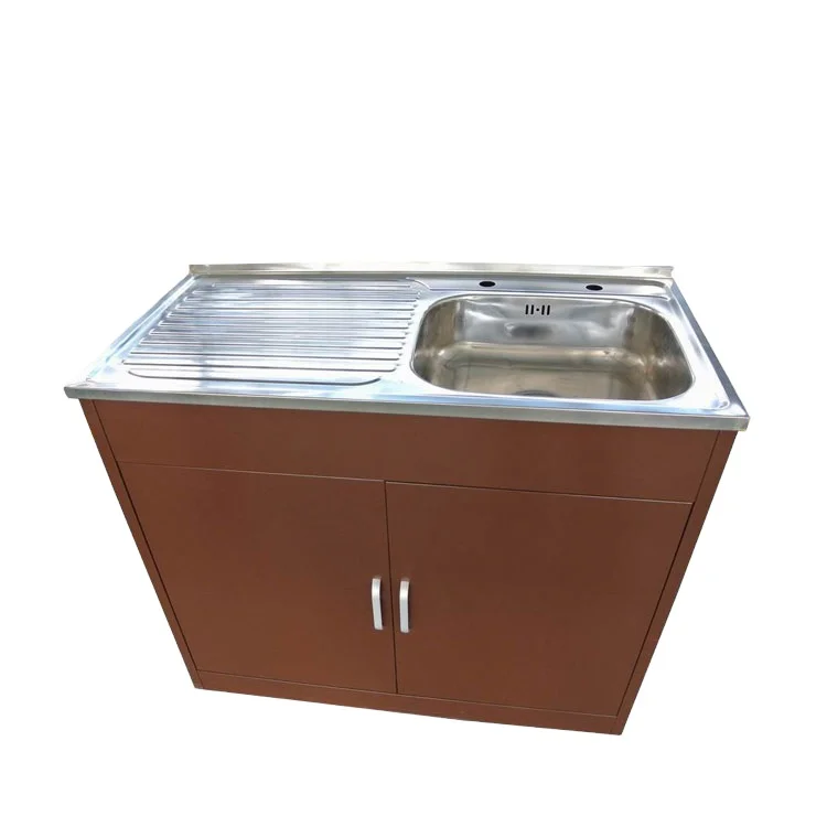 Kitchen Used Wash Steel Sink Base Cabinet
