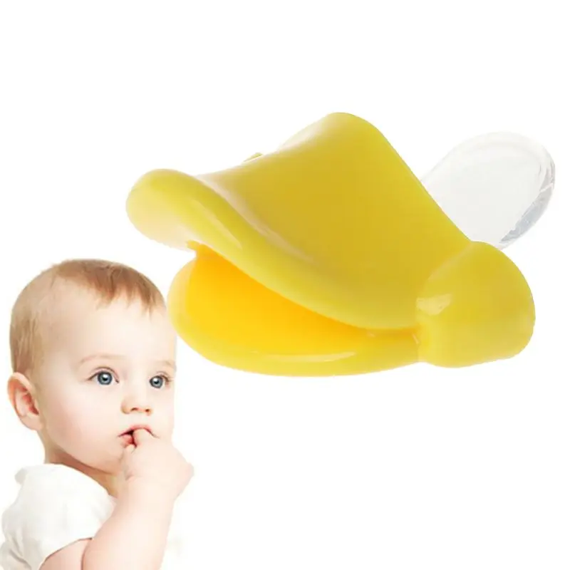 KCT High-Quality Halloween Gifts Non-Toxic Tool Nursing Nipple Funny Dummy Duck Mouth Novelty Toddler Nipple