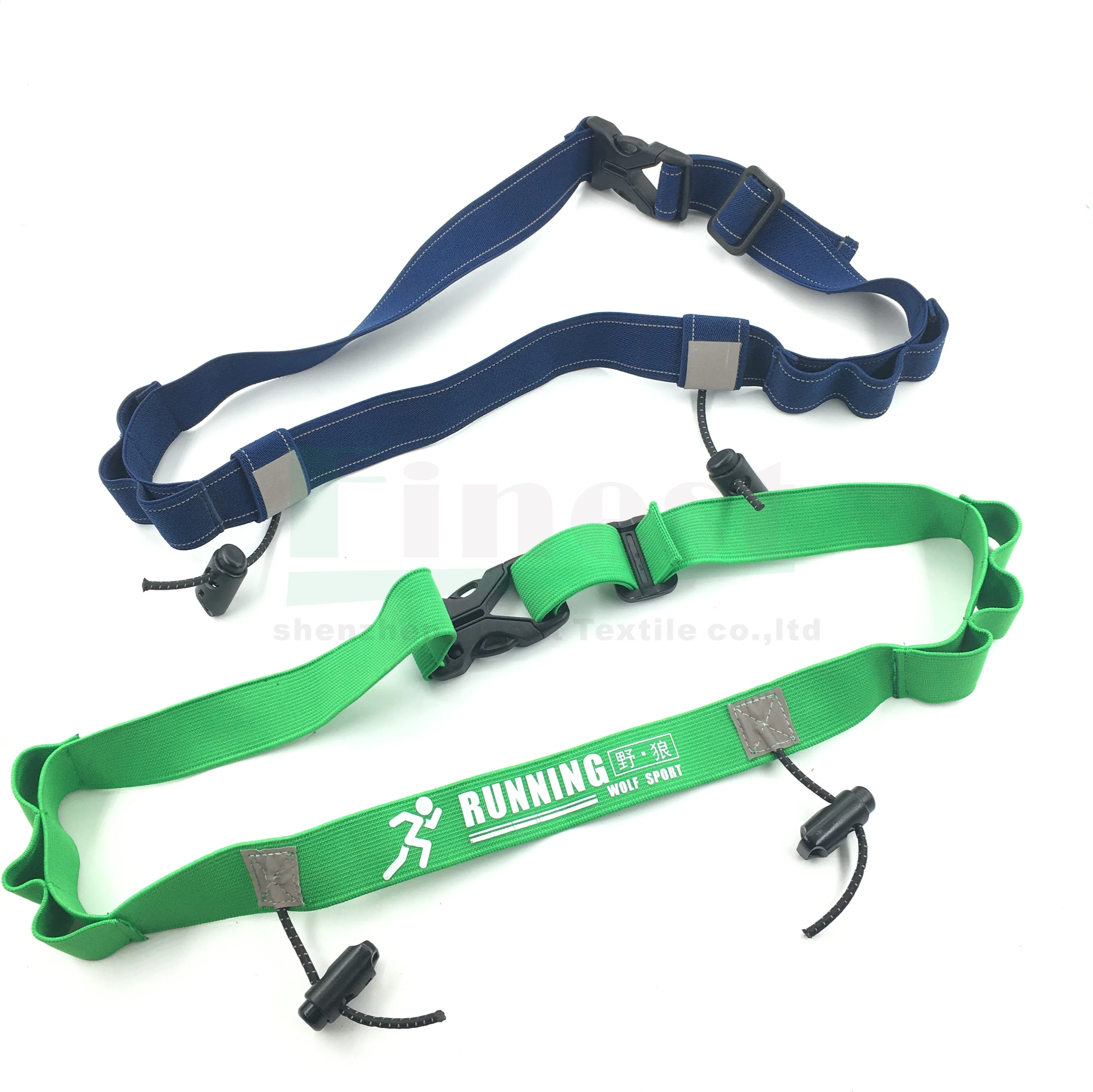 Free Sample Customized Elastic Race Belt Racing Running Belts with Gel Holders