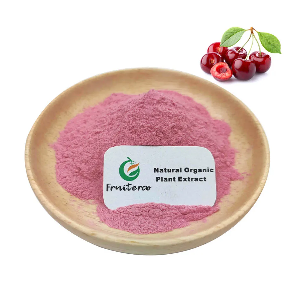 Ready to Ship Wholesale Bulk Sour Concentrate Tart Acerola Cherry  Fruit Juice Powder Cherry Extract Powder