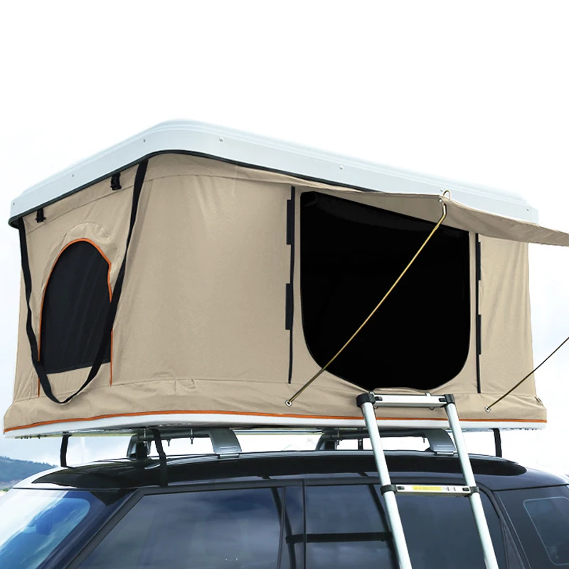 Ultra-light Weight 2 3 Persons Soft Shell Aluminum Top Roof Rooftop Tent Hard Shell Car Roof Top Tent for Camping