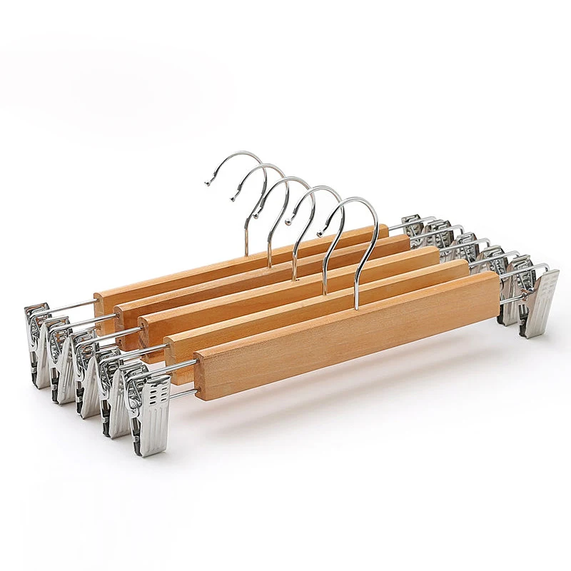 Wholesale Wooden Pants Hangers Wood Skirt Hanger