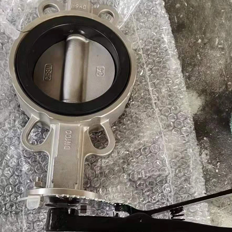 ANSI Stainless Steel D71X Manual Center Line Soft Sealed Rubber Lined PTFE Handle Clamp Butterfly Valve