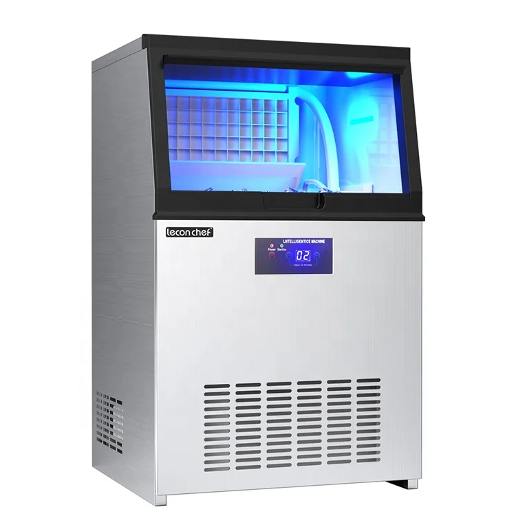 Commercial Household Stainless Steel 45kg/day Clear Ice Cubes Maker for restaurant hotel milk tea shop