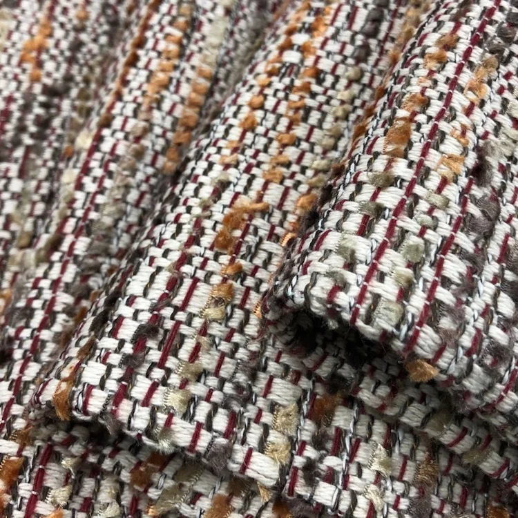 Cotton linen woven lazylife living sofa thick set materials fabric for chair curtain cushion