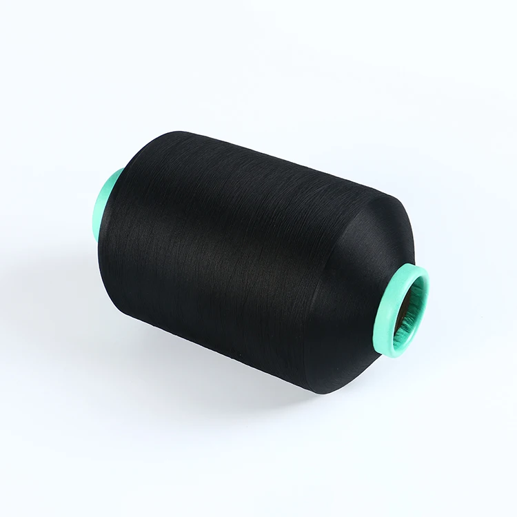 Factory supplier customization 75d dope dyed spun 100% textured polyester dty yarn for weaving 100% polyester textured yarn dty