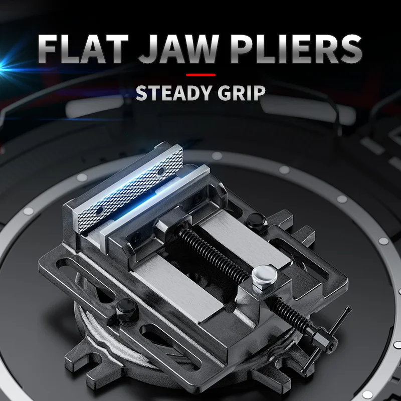 Light bench vise mini household bench vise small fixture heavy precision flat nose pliers.