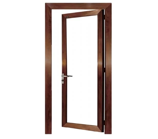 Export Quality Casement Doors OEM Service Laminated Obscured Glass Swing Hinged Door for Bathroom aluminum casement door