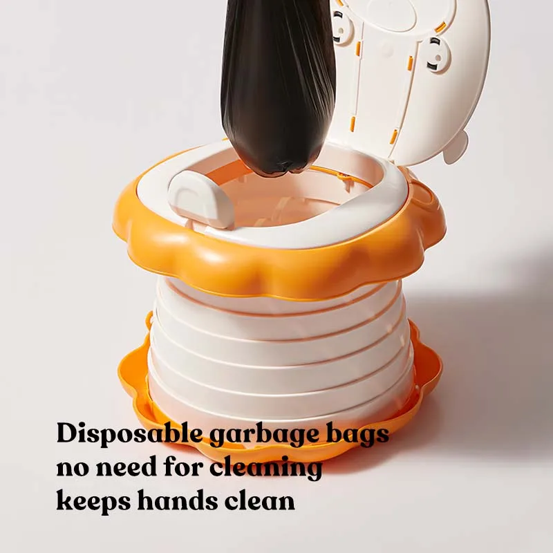 KUB Portable Folding Toilet Outdoor Travel Plastic Collapsible Baby Training Potty Seat for Kids
