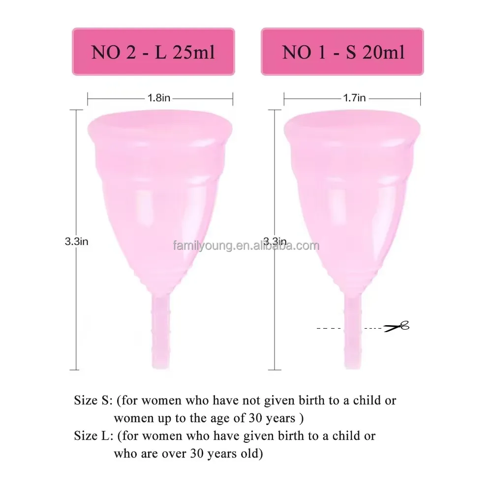Женская менструальная чаша медицинского класса из силикона для женской гигиены многоразовая Medica