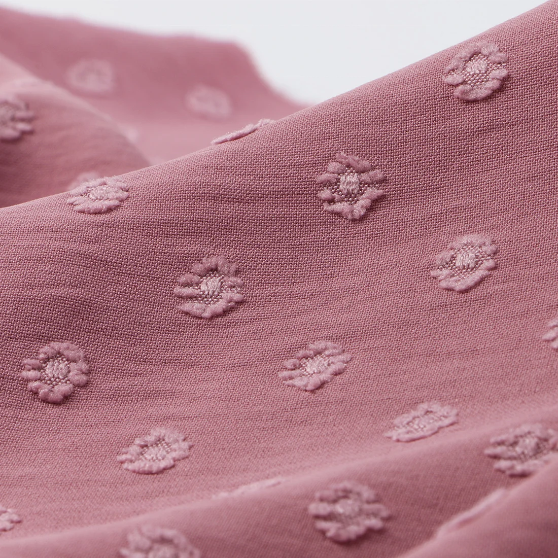 Cheap super soft woven 170gsm jacquard dots 100% polyester airflow CEY embroidery fabric for malaysia