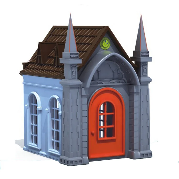 China Hot Selling High Quality Kids Playhouse Multi-Color Palace Theme Mini playground Kindergarten Plastic Play