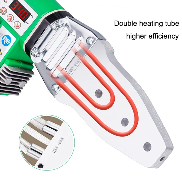 Digital Display Water Pipe Welder High Power Temperature Adjustable Hot Melter 20-32mm 1600w Household Pe Melt Machine