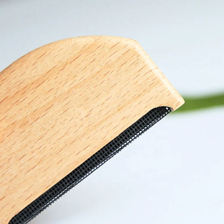 High Quality Portable Wooden Cloth Brush Garment Fabric Care Lint Sweater Pilling Remove Cashmere Comb for Pet Hair Cleaning