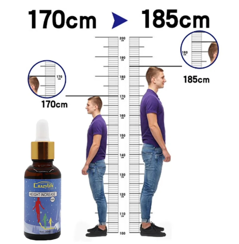 Height Increasing Oil Medicine Body Grow Taller Essential Oil Foot Health Care Products Promos Bone Growth 30ml