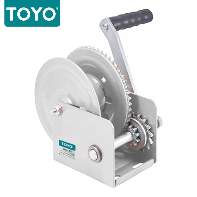 High Quality Chinese Manufacturer Mini Aluminum Brake Pulling 1 3 5 Ton portable and durable Manual Hand Winch