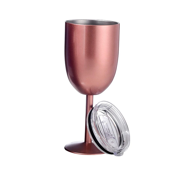 Tenrey Unbreakable Colour Wine Freeze Insulated Metal Stainless Steel Cup