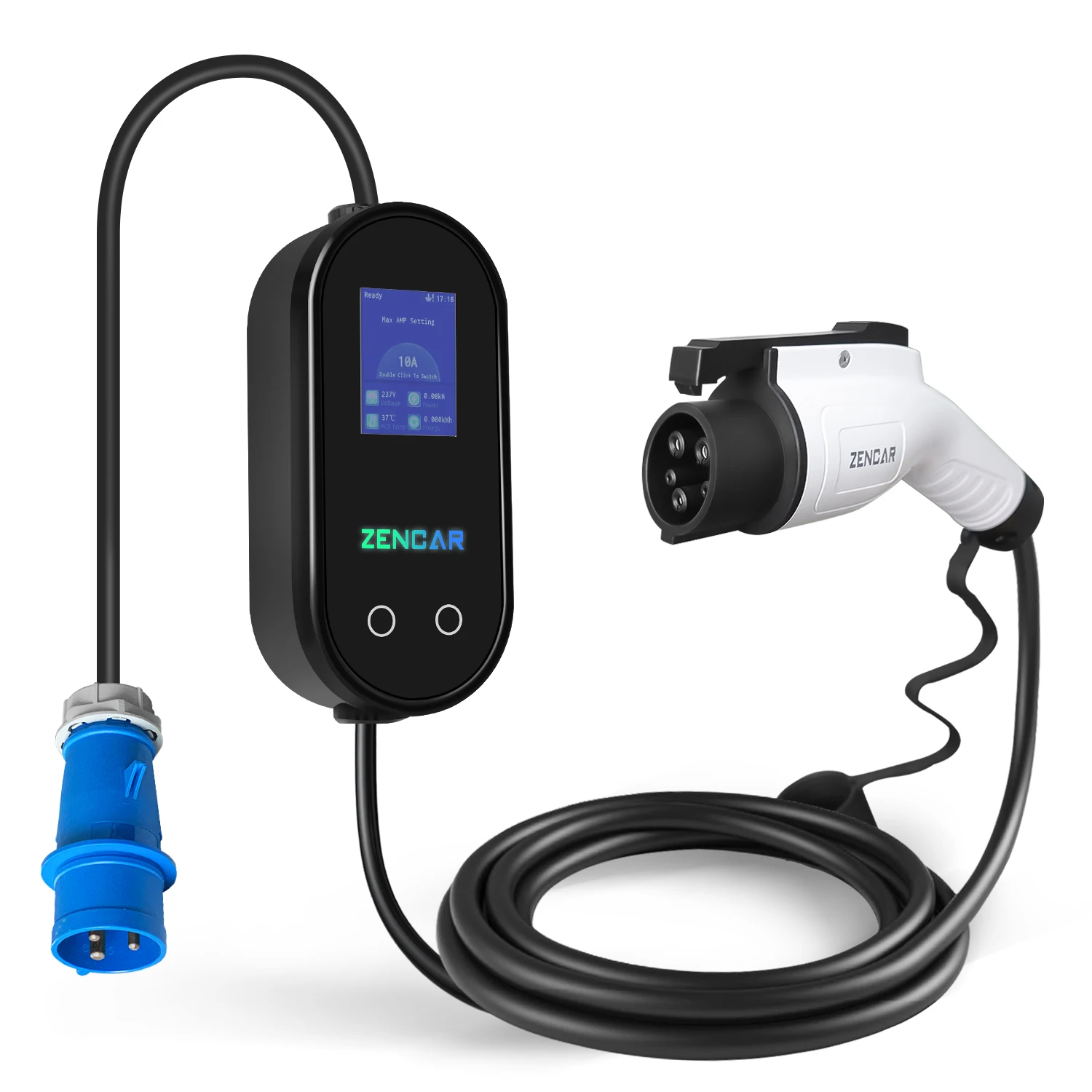 Portable ev charger different current switching electric car charger for electric vehicle cars with sae j1772