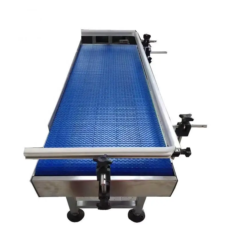 plastic modular belt conveyor with big mesh holes for fish drip water