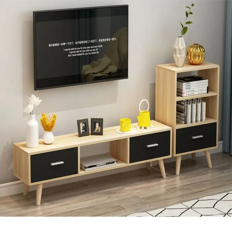 YQ JENMW New Modern Model MDF Wood Led TV Stand Design For Living Room