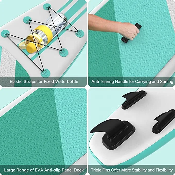 2022 Hot Manufacturer OEM Custom Cheap Single Double Layer Drop Stitch Inflatable Sup Paddle Board