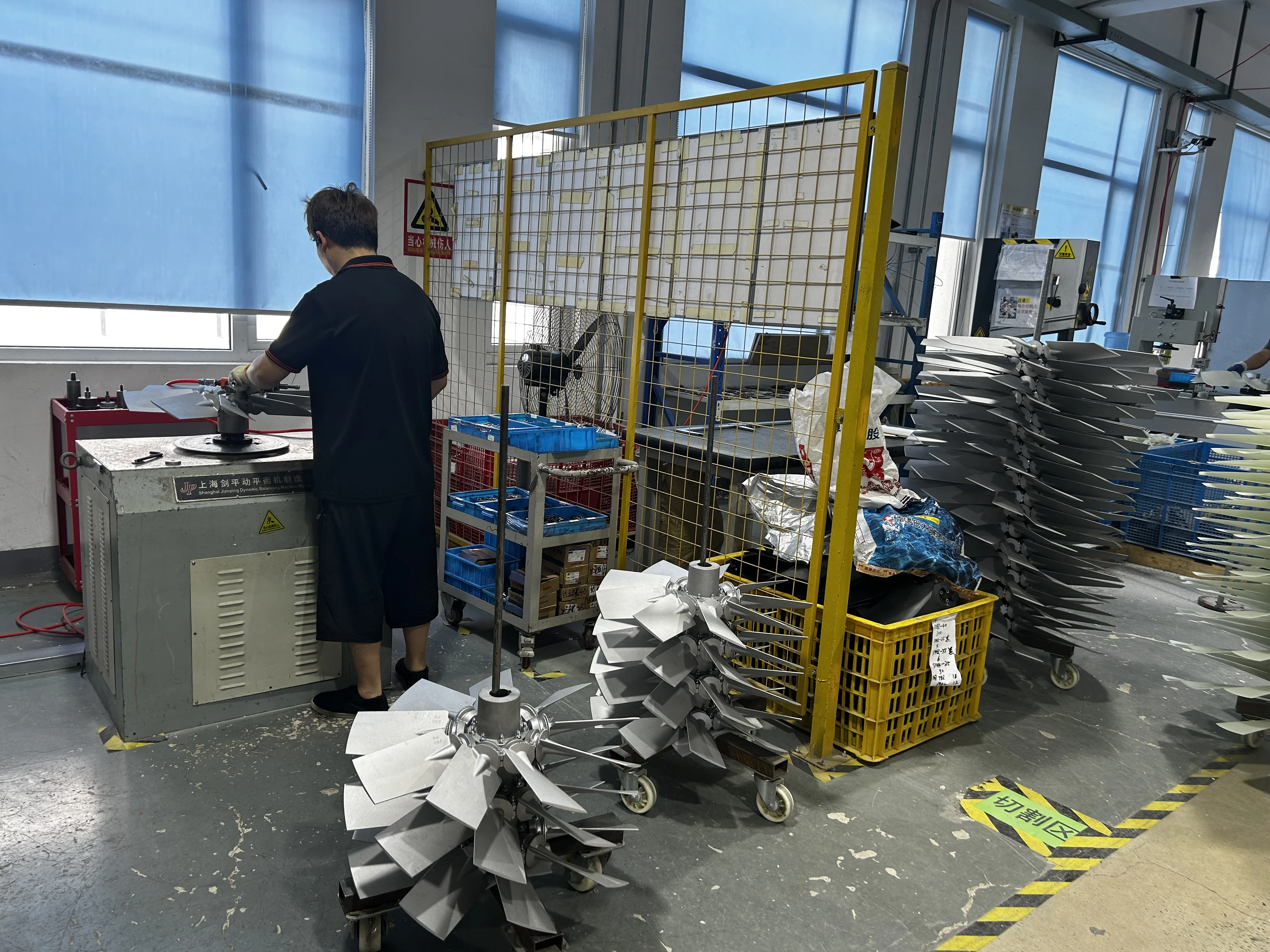 6w large size industrial exhaust fan axial flow fans for air ventilation system