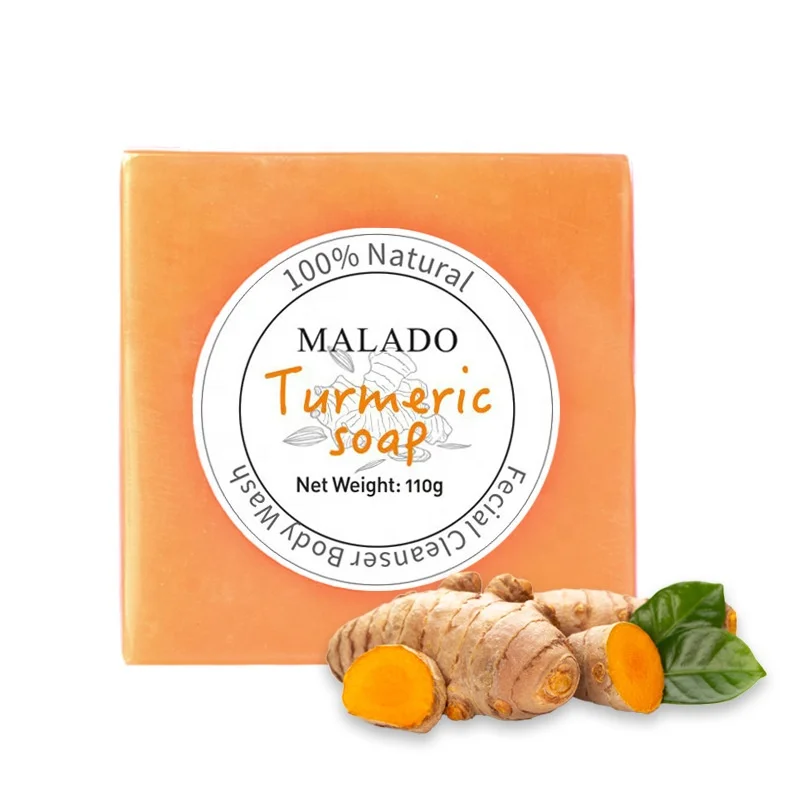 Lemon Turmeric Make Skin Tender Slippery Oil Soap Plant Extract Handmade Soap Brightening  Facial Soap