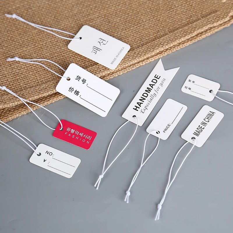 luxury custom logo recycle swing kraft paper jewelry Price hang tag Hangtag label sticker for jewelry