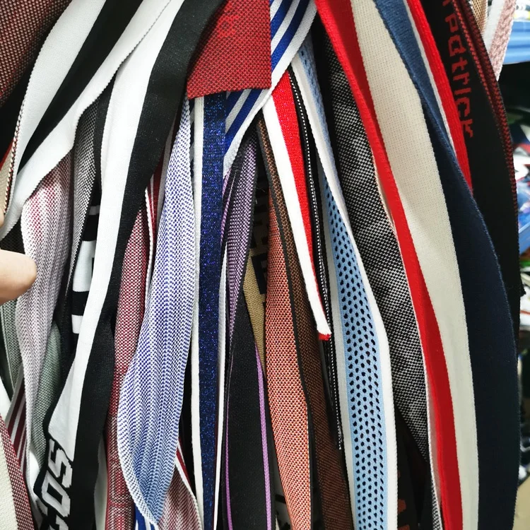 High Quality Jacquard Knit Elastic Webbing Band with letter pattern