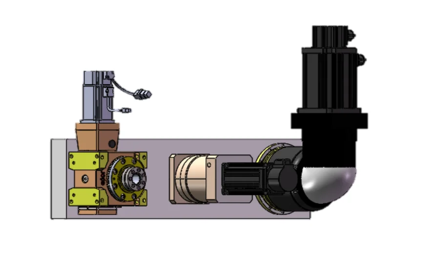Fengxin precision double lead worm gear reducer can be matched with Yaskawa Siemens Mitsubishi Huichuan servo motor manufacturer