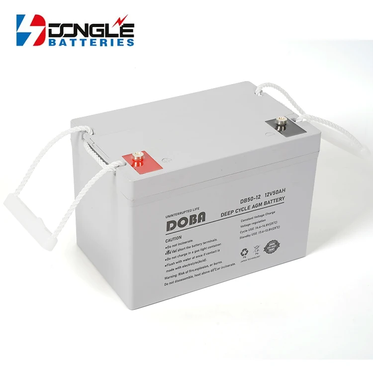 Dongle New Design DB50-12 Lead Acid Storage Systems Deep Cycle 12V 50Ah AGM Gel Solar Battery