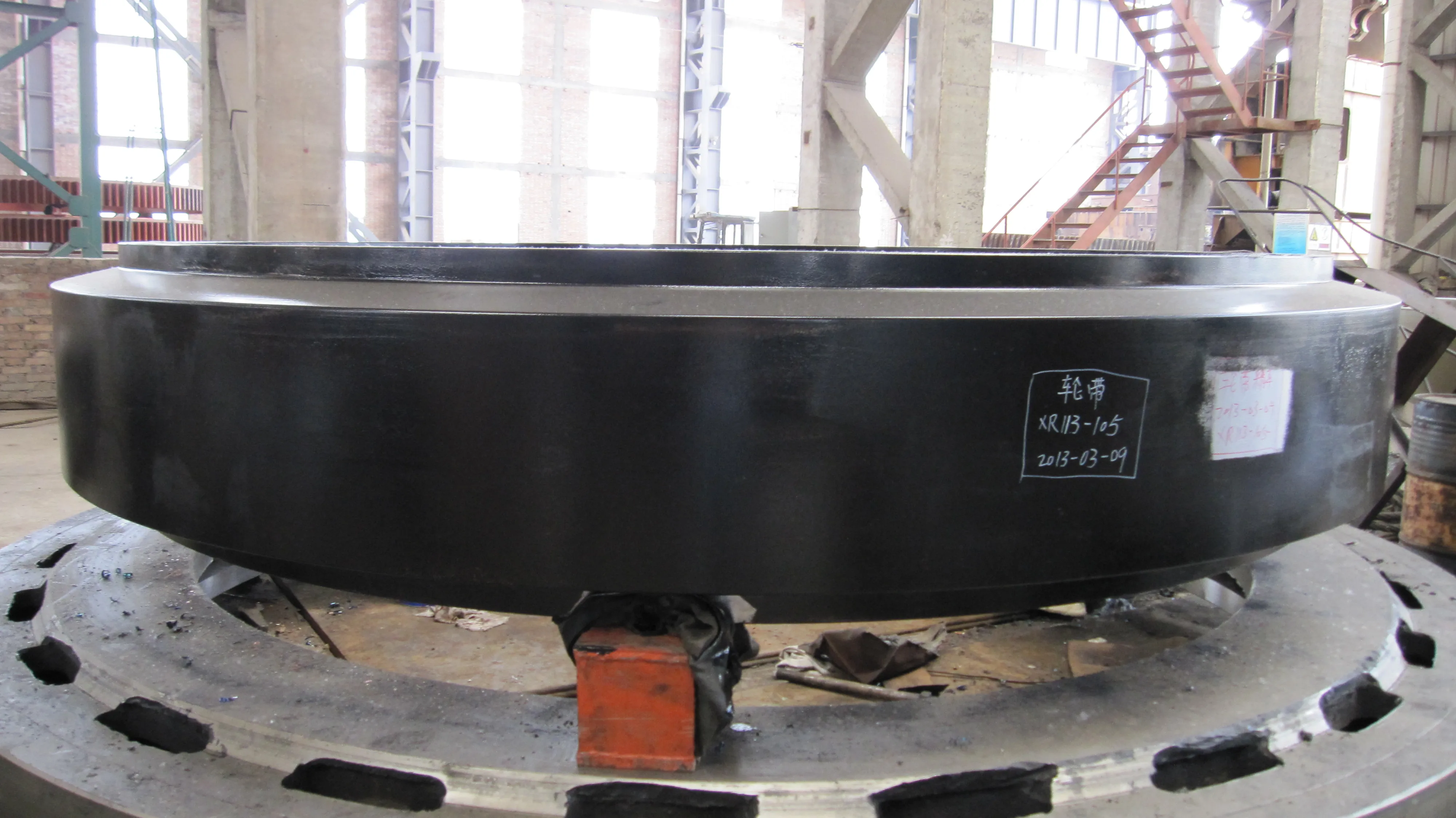 Large Casting Steel Rotary Kiln Live Ring Rotary Kiln Riding Ring Tyre