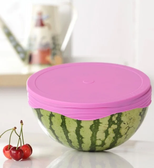 
Silicone Stretch Lids Durable fresh food Reusable Multi-Size Silicone Seal Bowl Cover 