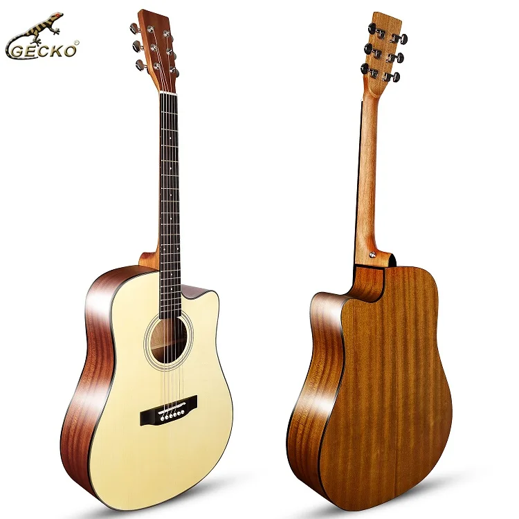 Full single acoustic guitar 41 inch spruce panel rosewood guitar