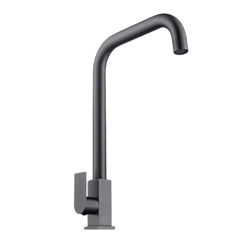 Single Handle Pull-out 1 Hole Lead Free Chrome Kitchen Sink Faucet with Sprayer