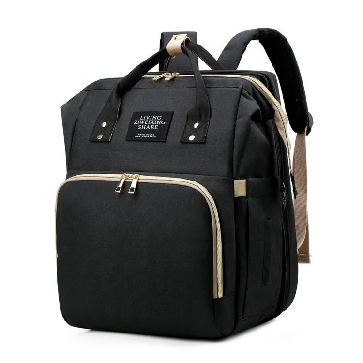 2021 Wholesale Cheap Bag Backpack with Crib Changing Station and Pad Mummy Large Capacity Baby Backpack