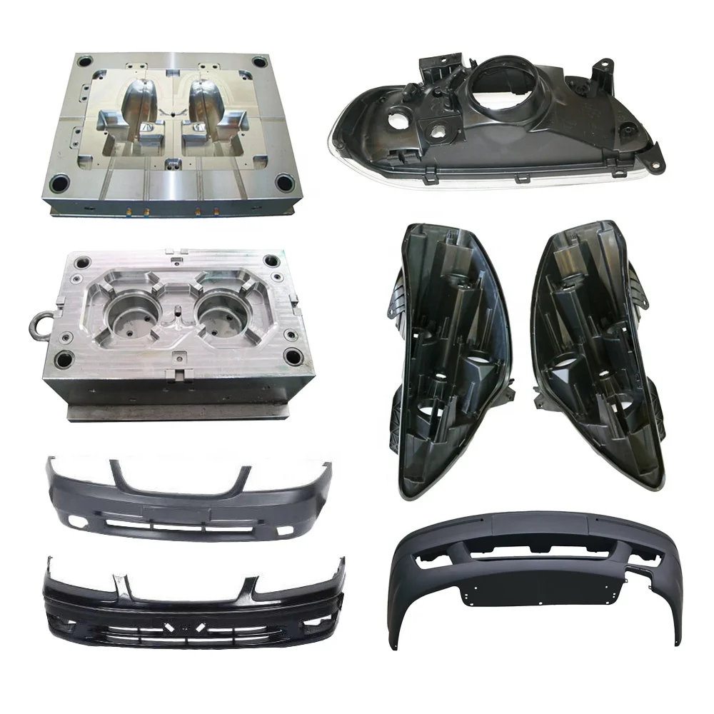 Injection Plastic Car Bumper Guard  Mould Cast Part Car Mould Maker Injection Molding Products