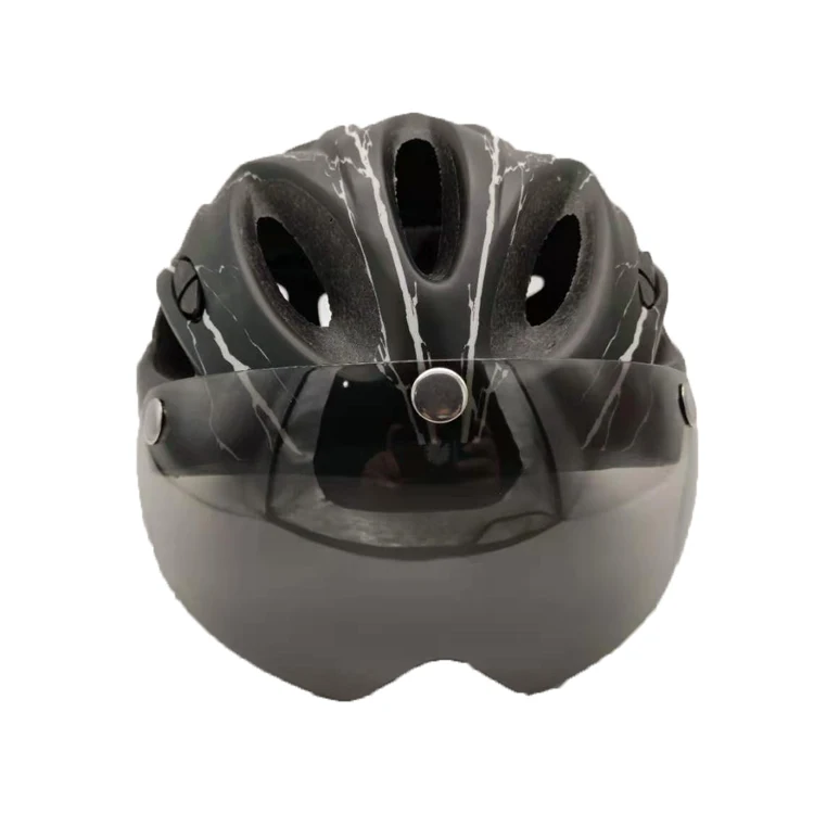 New Arrival Sport Bicycle Helmet  Black And White Adult Bicycle Aero Helmet