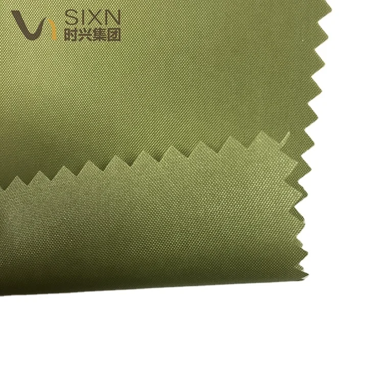 Direct Sale  Polyester 190T Taffeta Ready To Ship Waterproof PU Coated 2000mm Mosstone Fabric