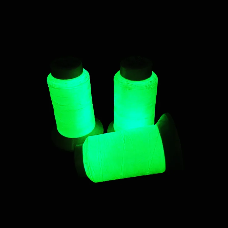 Factory direct sales Eco friendly material luminous embroidery thread multicolor luminous embroidery thread for party clothes