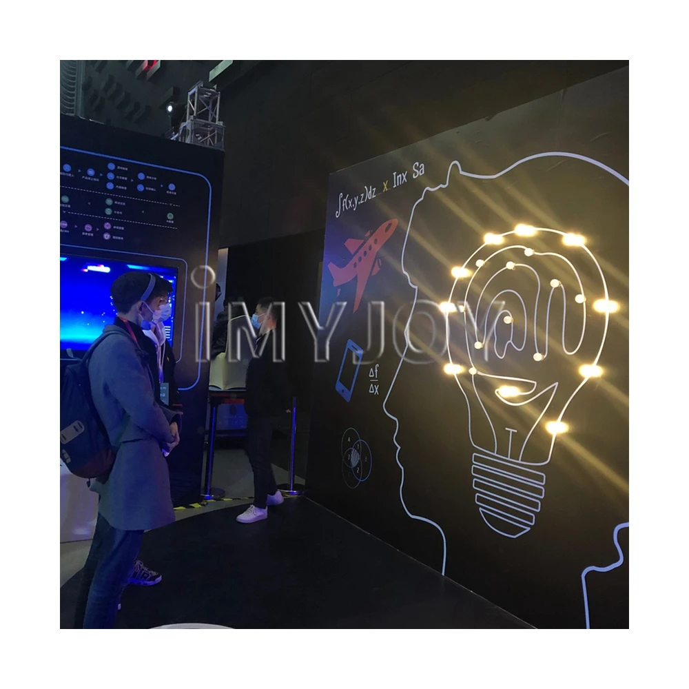 New technology booth game science brain wave sensor control lamp light luminescence game brain wave headband