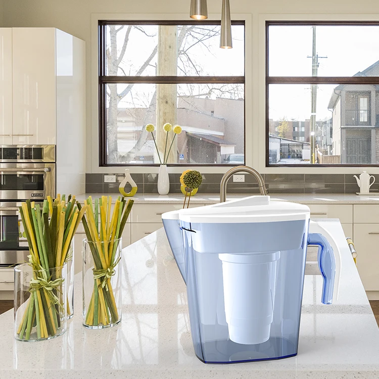 
OEM remove chlorine bacteria particle home appliances plastic drinking pure water filter pitcher 