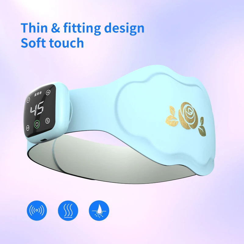 2023 Electric Abdomen Waist Massage Heating Warm Palace Heated Belt Period Pain Relief Menstrual Cramps