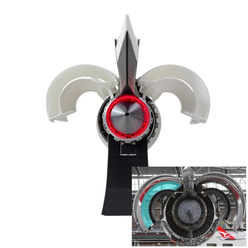 BETTER Creative table stand 3D printing rotatable airplane engine model ornament