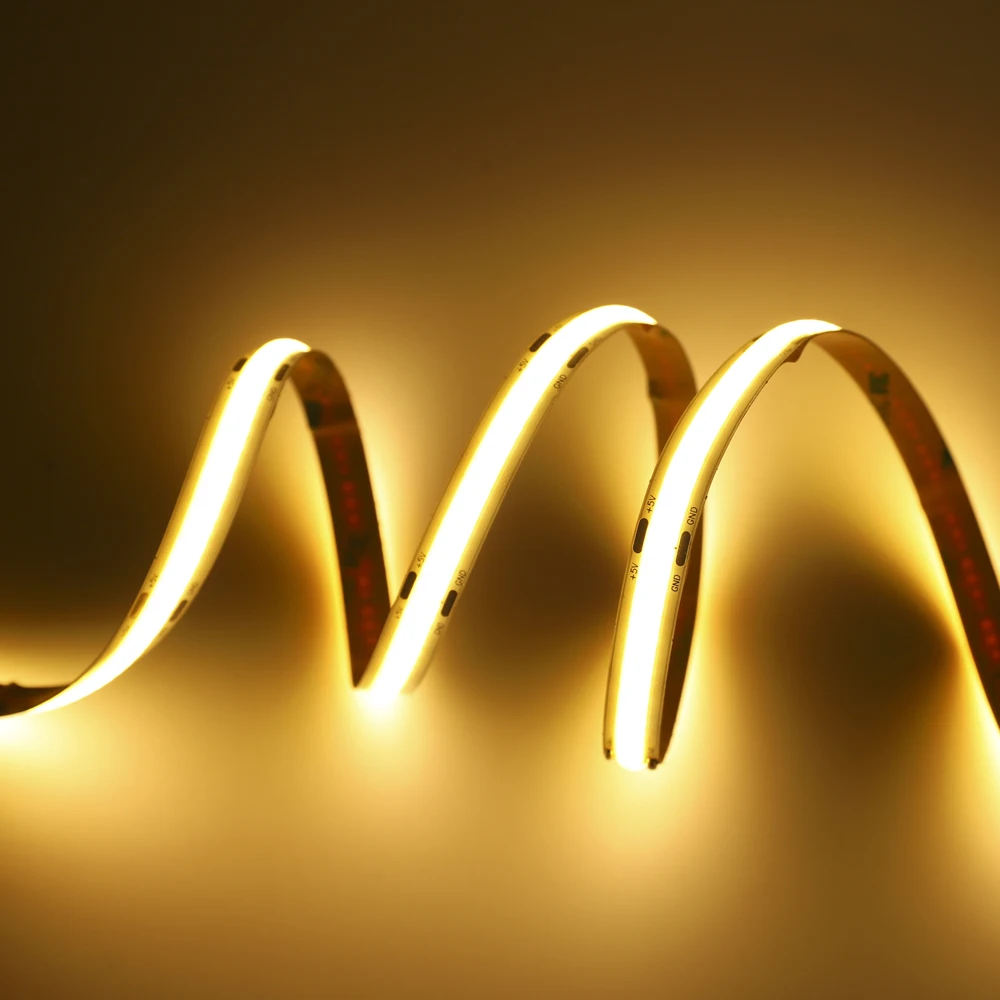 
High Density Flexible cob led strip light 12watt/M DC5v 12V 24V RGB UV395nm White/Warm White/Yellow/Red/Blue/Green color 1m-5M 