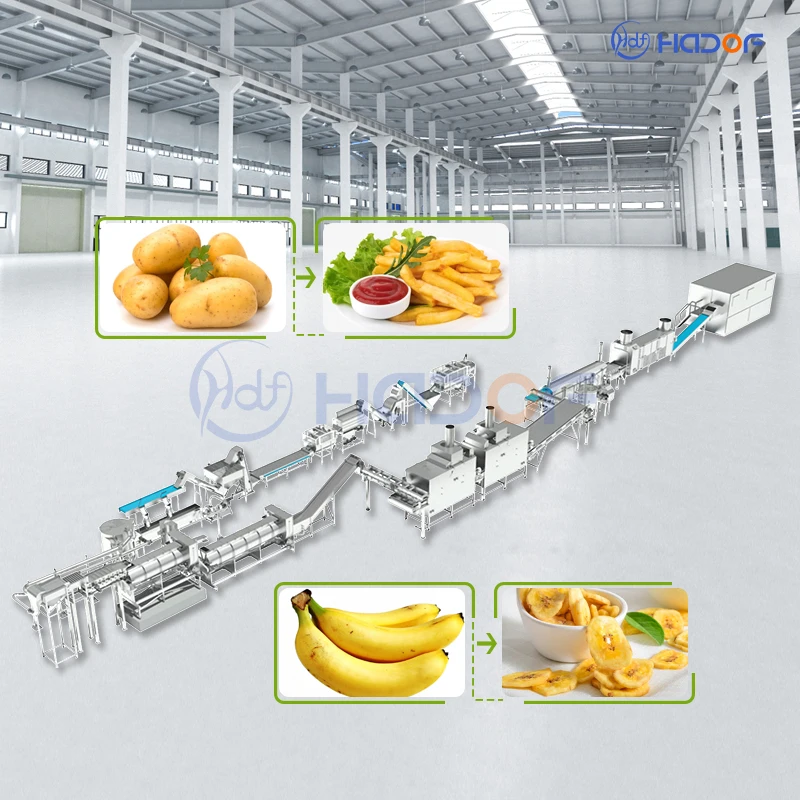 Factory Price Industrial Production Line Chips Plant Potato Banana Yuca Plantain Yam Chips Making Machine