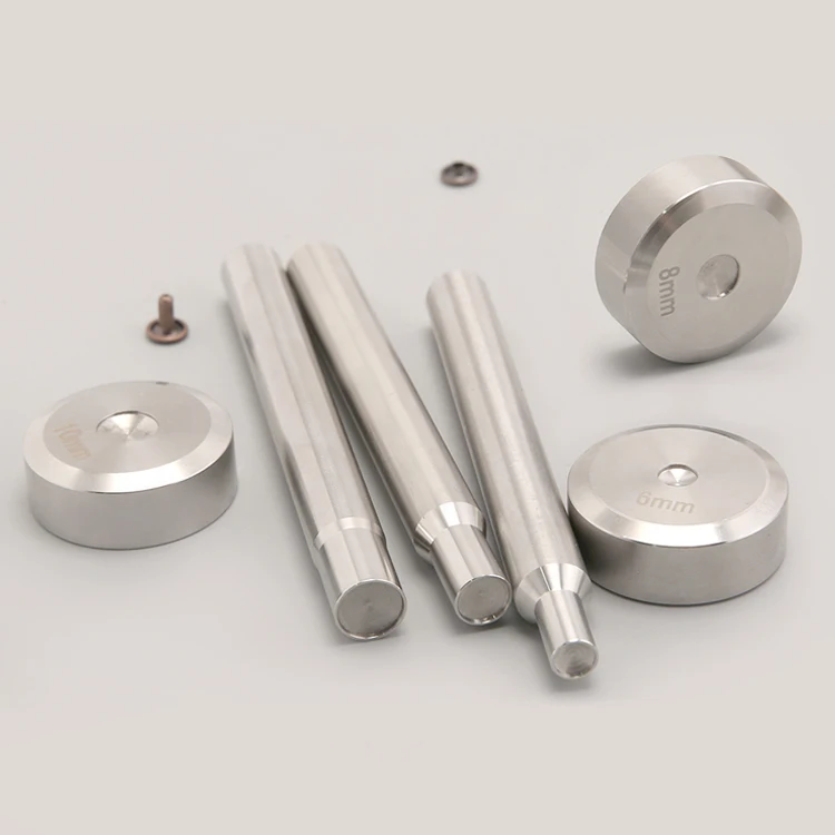 Leather Rivets installation rod professional rivet punching Studs  stainless  steel leather rivet setter